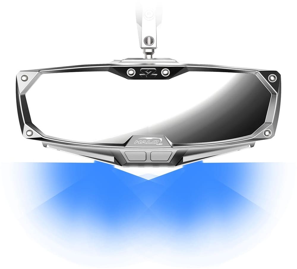 Seizmik Polaris RZR Pro XP Halo-RA LED Rearview Mirror With Cast Aluminum Bezel
