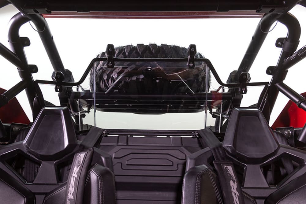 Seizmik Polaris RZR Pro XP Hard Rear Windshield - Hard Coated Poly