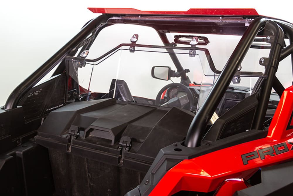 Seizmik Polaris RZR Pro XP Hard Rear Windshield - Hard Coated Poly