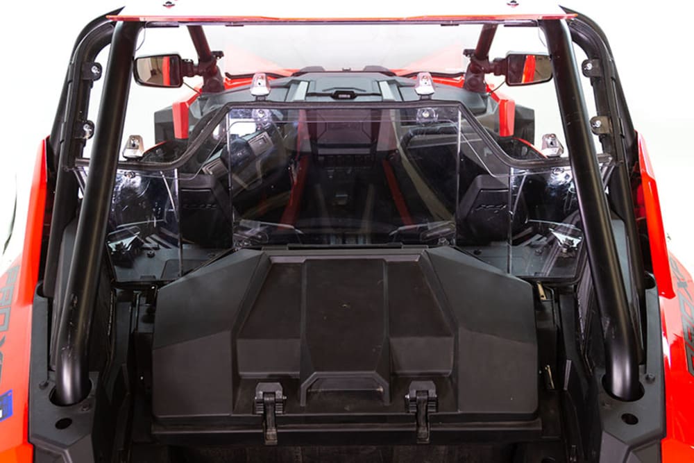 Seizmik Polaris RZR Pro XP Hard Rear Windshield - Hard Coated Poly