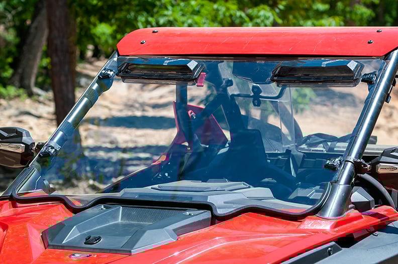 Seizmik Polaris RZR Pro XP Toolless Versa-Vent Windshield - Scratch Resistant Polycarbonate