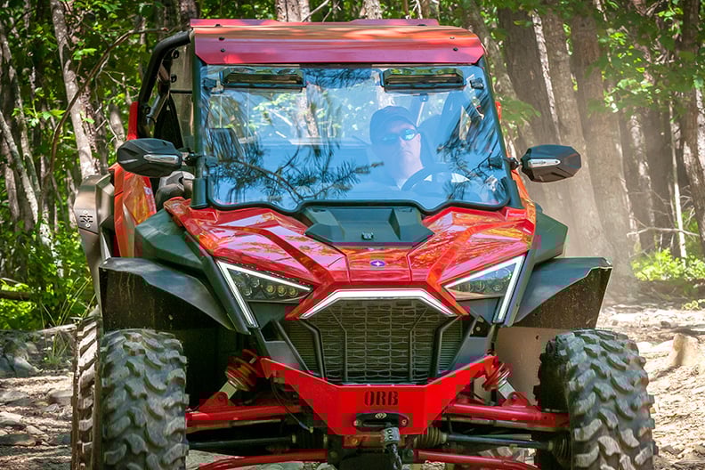 Seizmik Polaris RZR Pro XP Toolless Versa-Vent Windshield - Scratch Resistant Polycarbonate