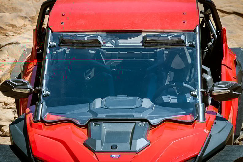 Seizmik Polaris RZR Pro XP Toolless Versa-Vent Windshield - Scratch Resistant Polycarbonate