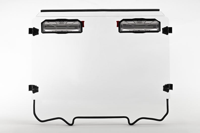 Seizmik Polaris RZR Pro XP Toolless Versa-Vent Windshield - Scratch Resistant Polycarbonate