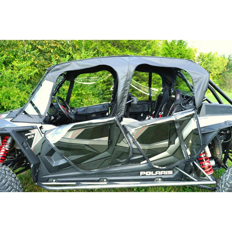 Seizmik Polaris RZR XP 4 Turbo S Upper Soft Doors with Zipper