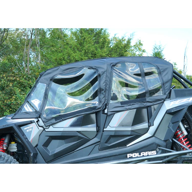 Seizmik Polaris RZR XP 4 Turbo S Upper Soft Doors with Zipper