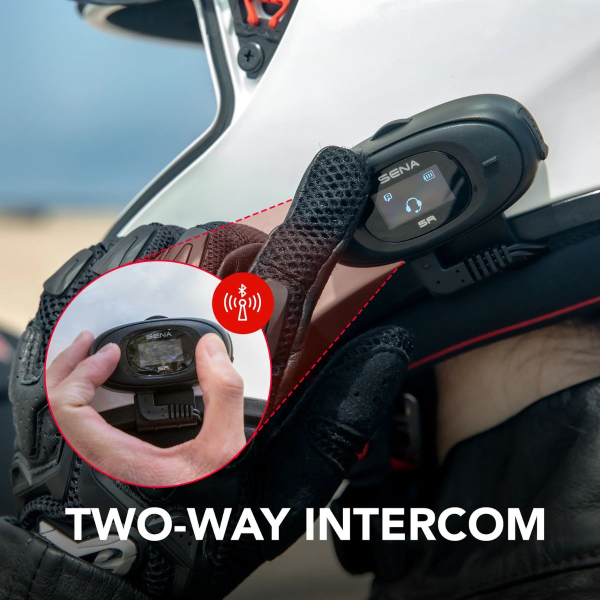 SENA 5R 2-Way Bluetooth Intercom System w/ HD Speakers