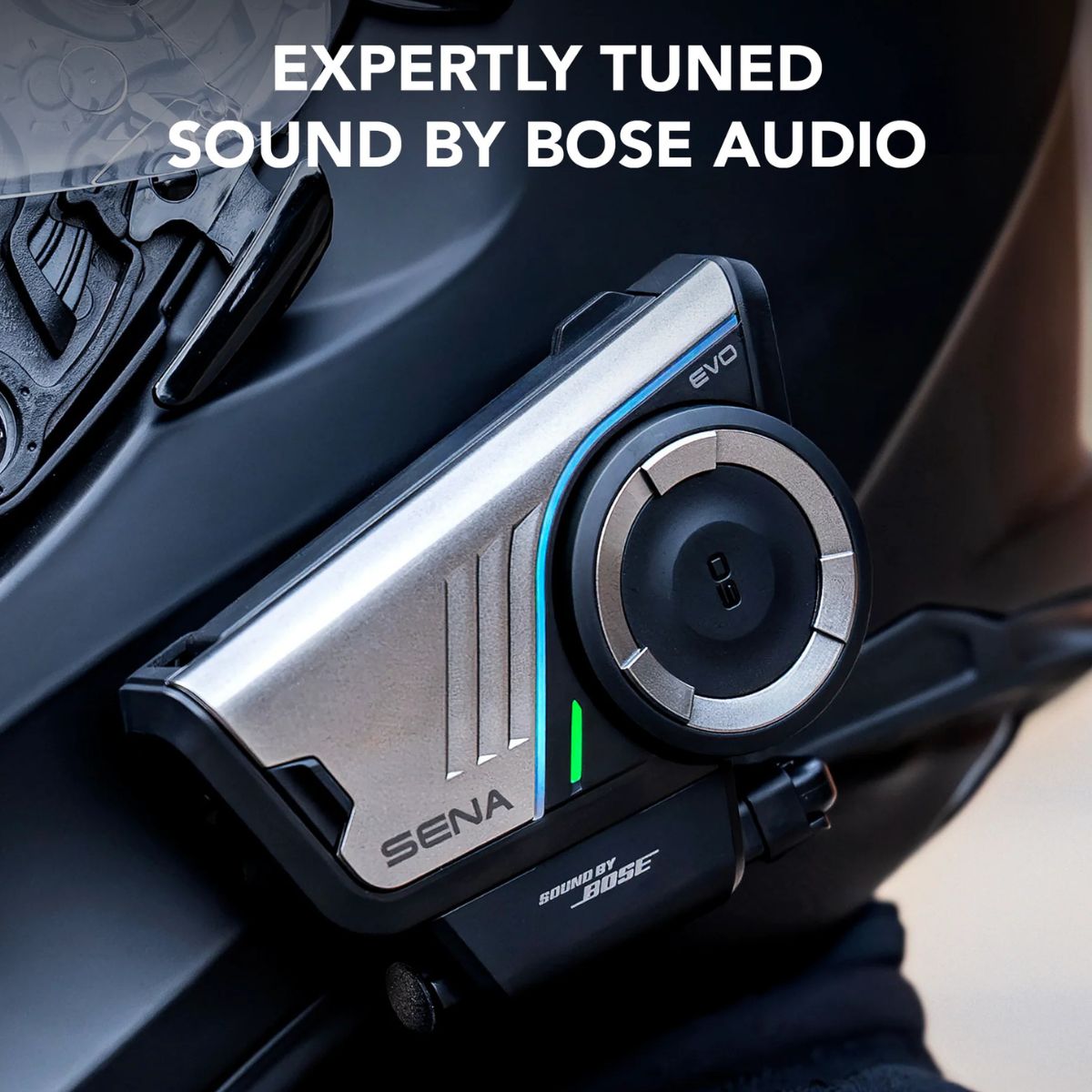 SENA 60S EVO Motorcycle Communication Headset w/ Sound Bose/Wave/Mesh & Bluetooth Intercom