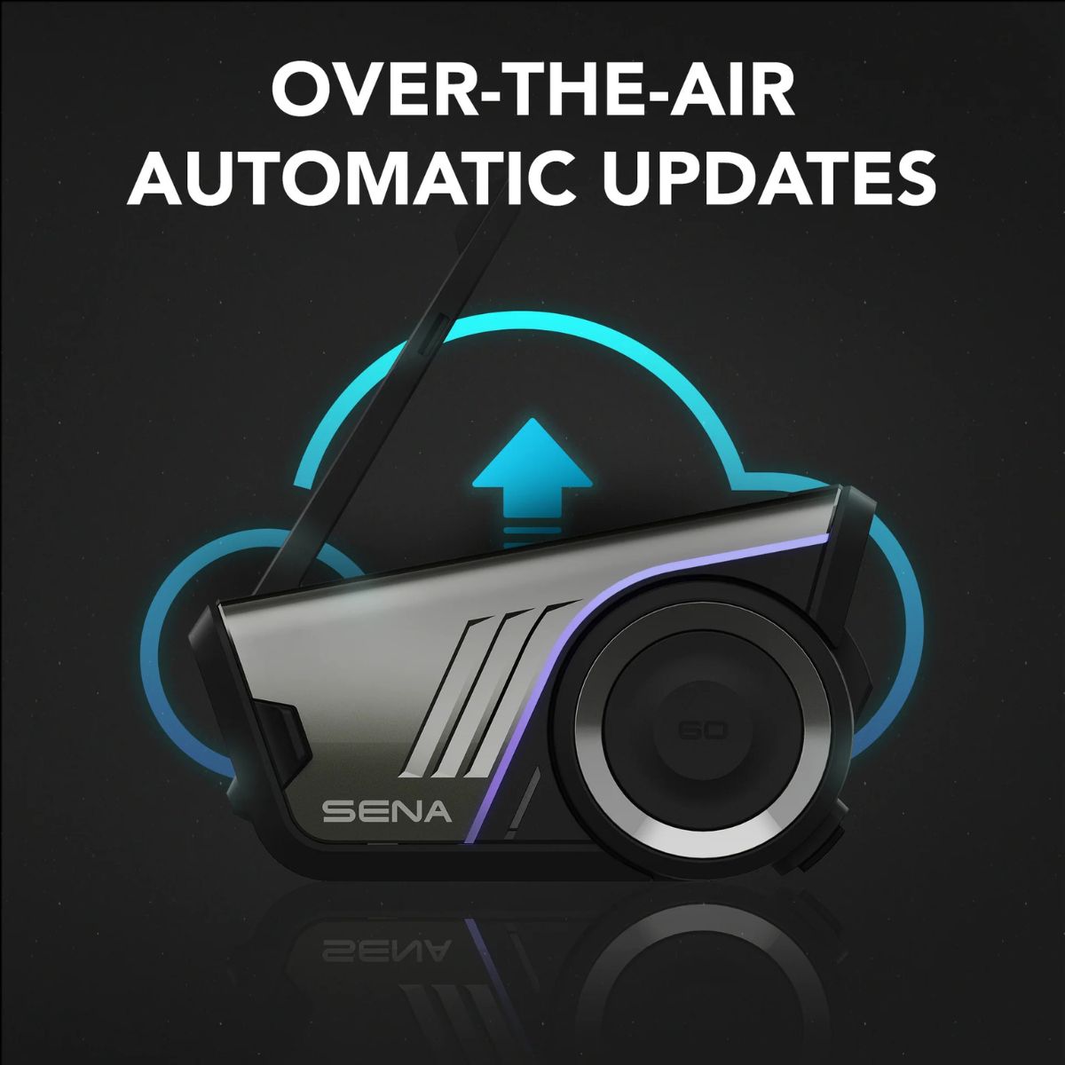 SENA 60S Motorcycle Communication Headset w/ 2nd Gen Sound Harman Kardon/Wave/Mesh & Bluetooth Intercom
