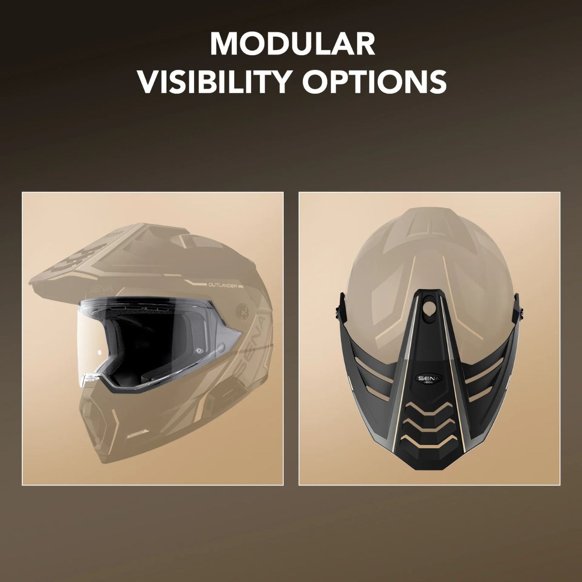 SENA Motorcycle Outlander Versatile Dual Sport Smart Helmet