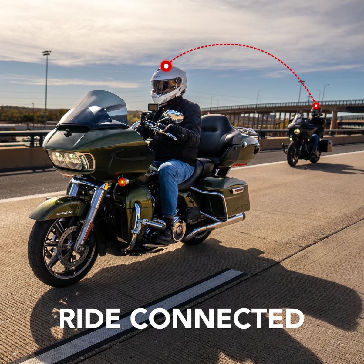 SENA Motorcycle Specter Modular Smart Communication Helmet w/ Mesh Intercom