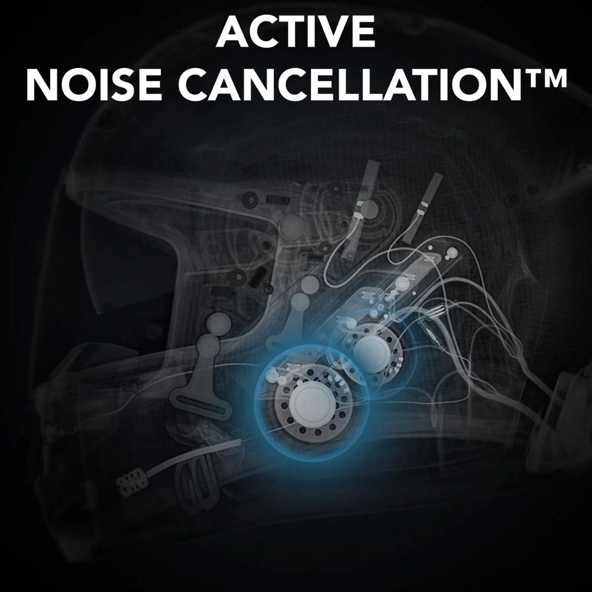 SENA Phantom ANC Full-face Motorcycle Helmet w/ Integrated Communication System