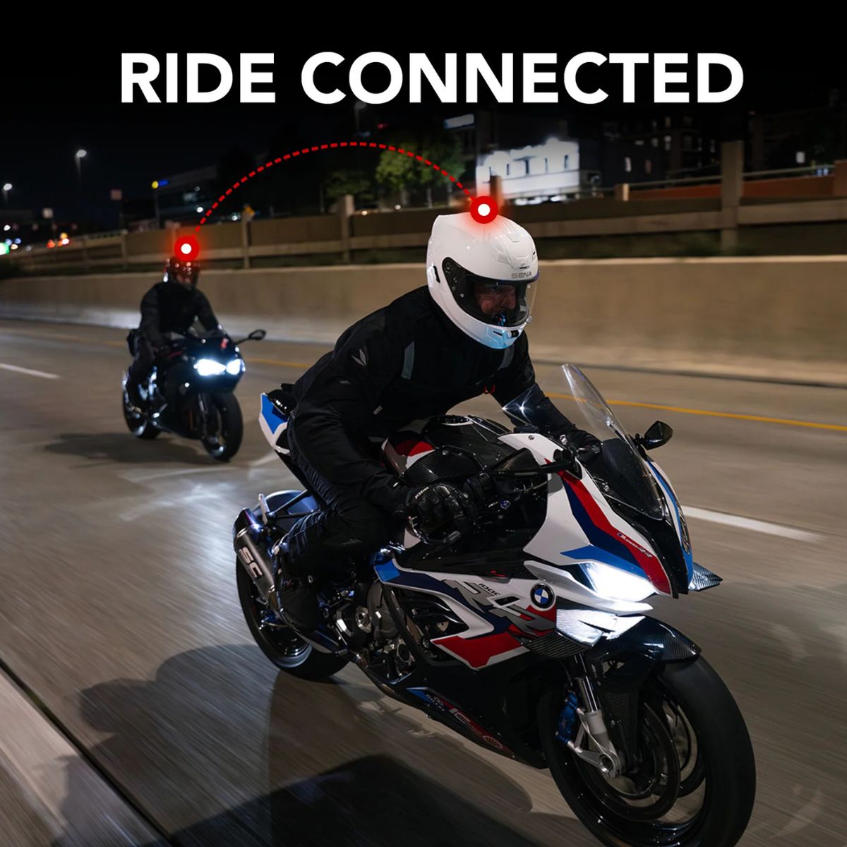 SENA Phantom ANC Full-face Motorcycle Helmet w/ Integrated Communication System