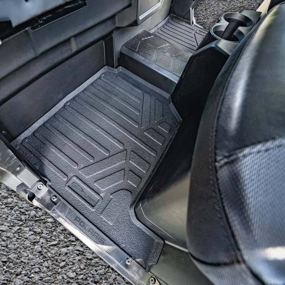 Smartliner '18-'24 Polaris Ranger 1000 6 Seater Custom Fit Rugged Rubber Floor Liners