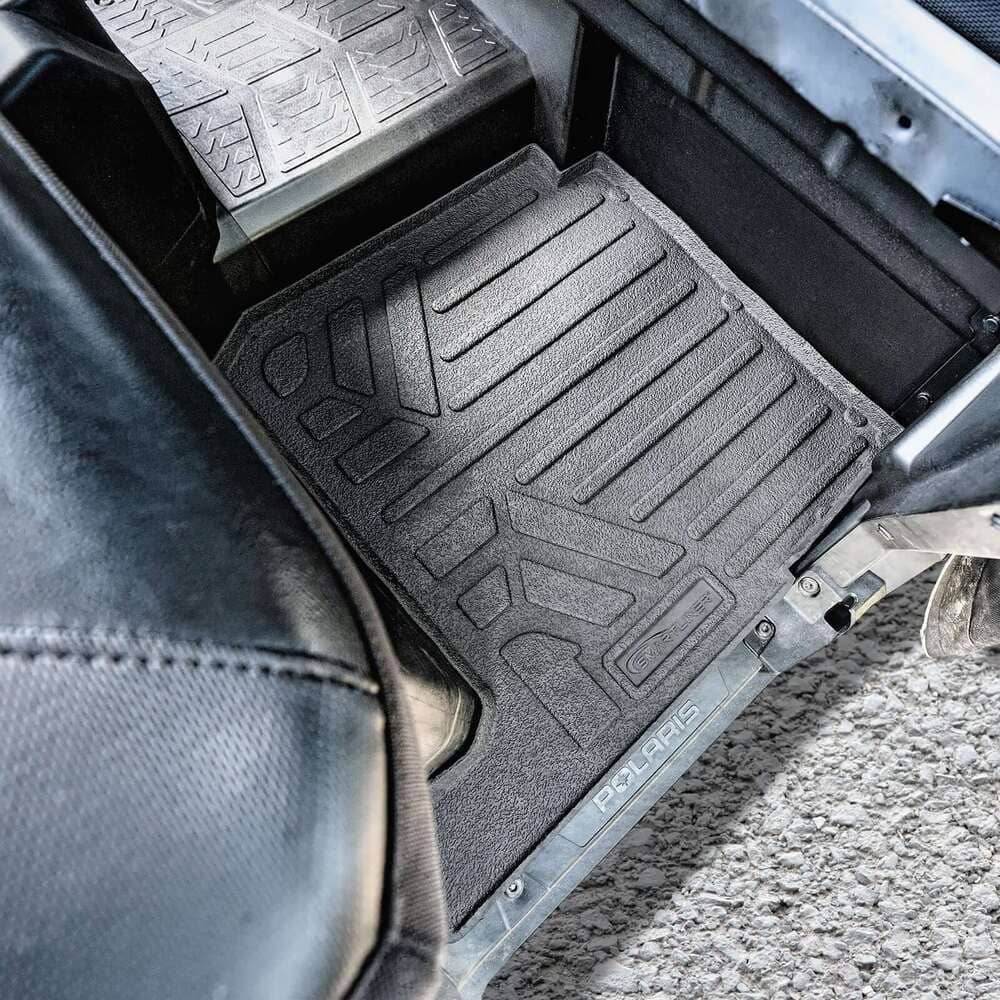 Smartliner '18-'24 Polaris Ranger 1000 6 Seater Custom Fit Rugged Rubber Floor Liners