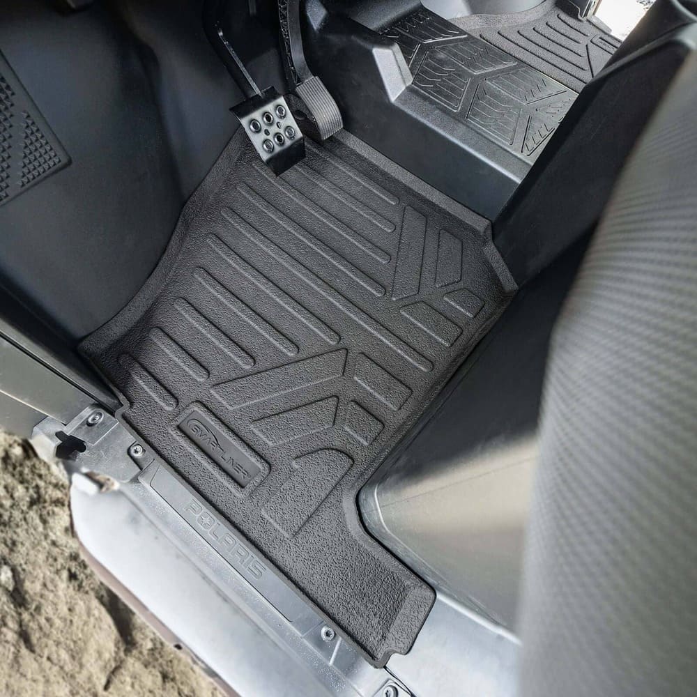 Smartliner '18-'24 Polaris Ranger 1000 3 Seater Custom Fit Rugged Rubber Floor Liners