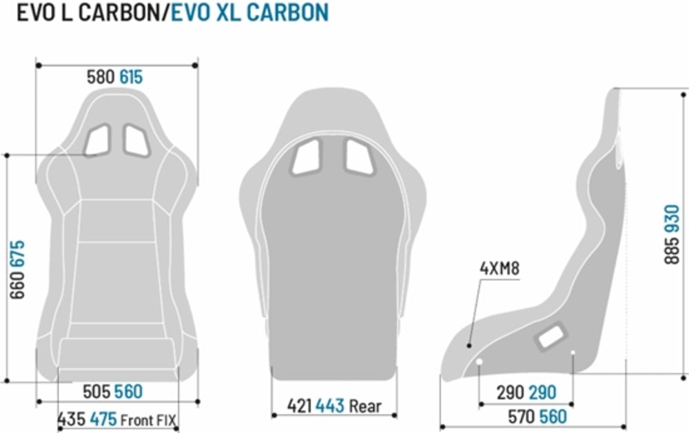 Sparco EVO L Performance Carbon Fiber Seats