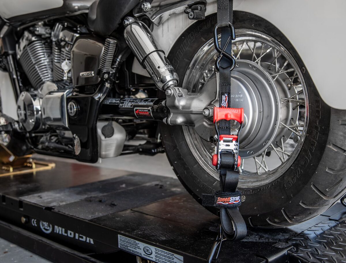 Speed Strap 1" x 15' Ratchet Tie Down with Snap 'S' Hooks and Soft Tie - 2 Pack