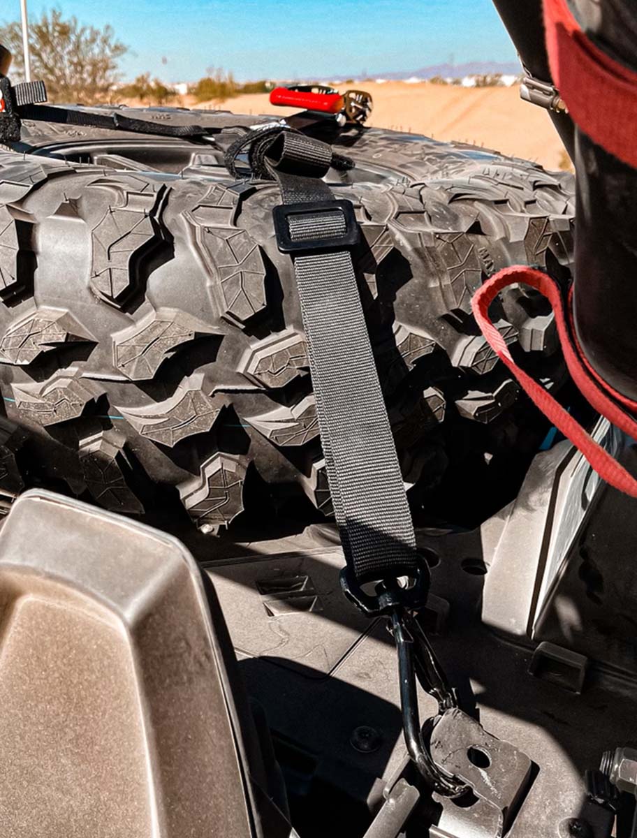 Speed Strap 1.5″ 3-Point Spare Tire Tie-Down With Swivel Hooks