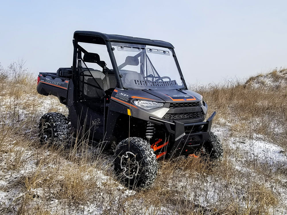 Spike '13+ Polaris Ranger Full-Size Scratch Resistant Multi-Vent Windshield