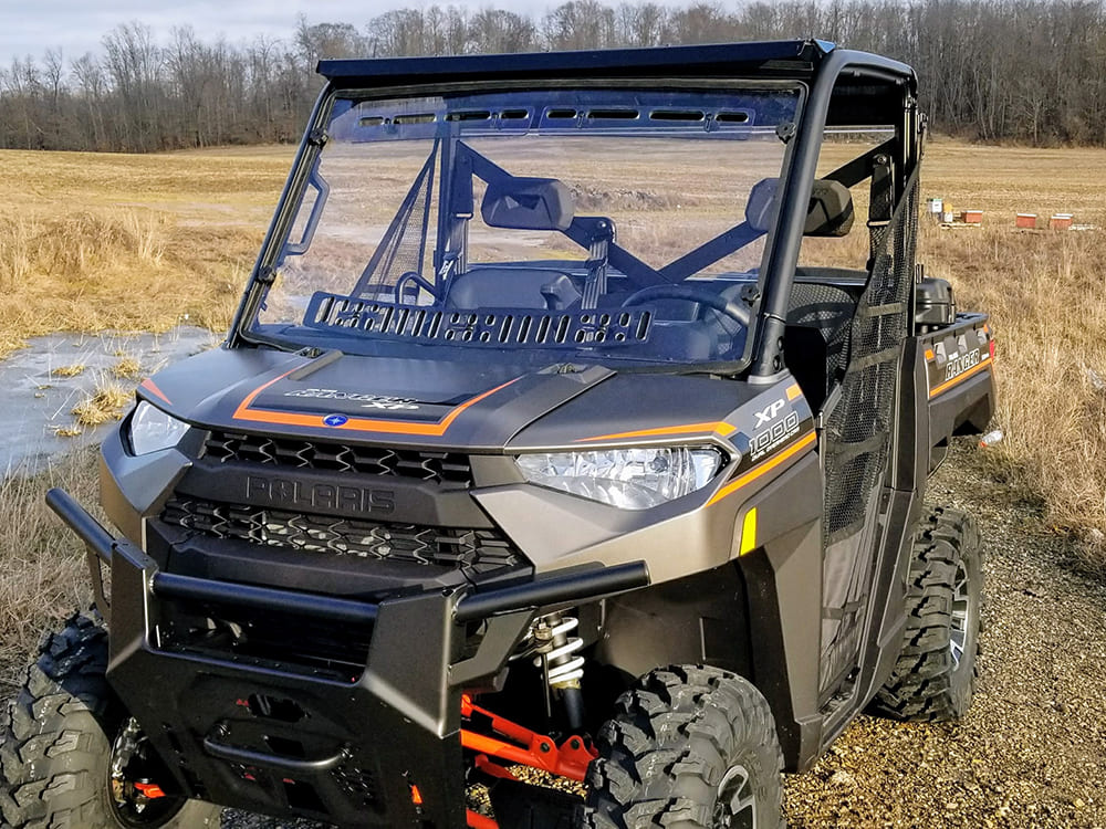 Spike '13+ Polaris Ranger Full-Size Scratch Resistant Multi-Vent Windshield