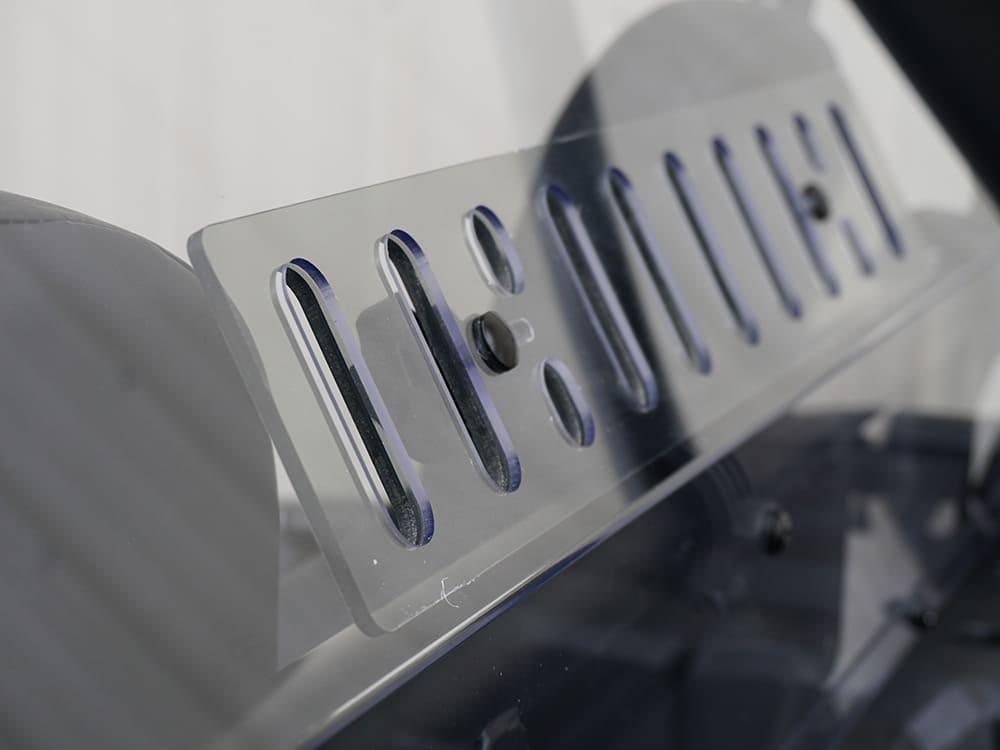 Spike '14-'22 Polaris RZR XP 1000 Rear Windshield with Vent