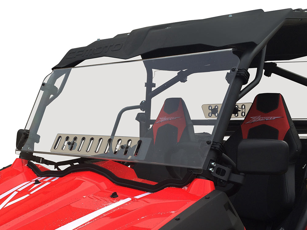 Spike '15-'23 CF Moto Z Force Full Venting Windshield - Hard Coated