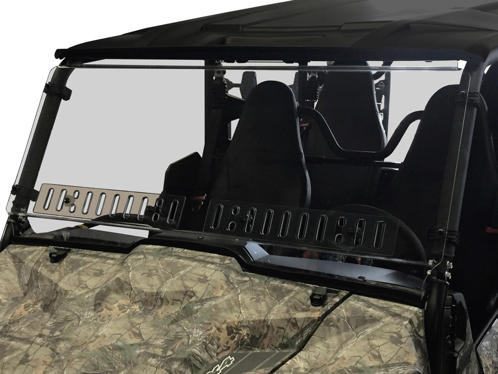 Spike '18-'20 Yamaha Wolverine X2/X4 Vented Windshield - Hard Coated Closeout