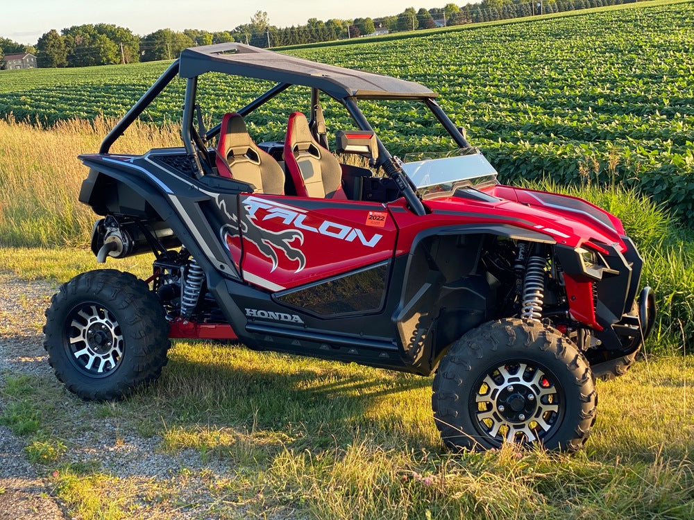 Spike '19-'25 Honda Talon Lower Front Door Inserts Dark Tinted