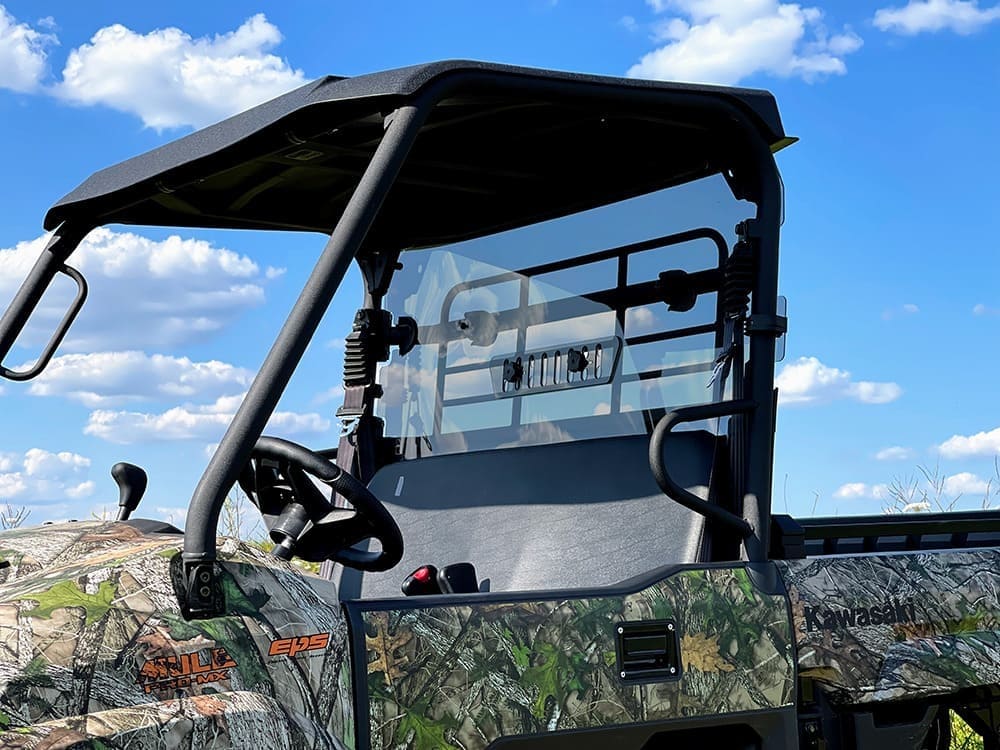 Spike '19 Kawasaki Mule Pro MX Tinted/Vented Rear Windshield-GP