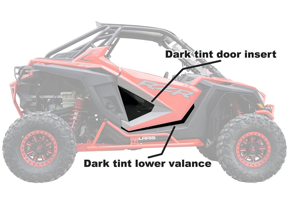 Spike '20+ Polaris RZR Pro XP-2 Door Inserts with Lower Trim Kit - Pair