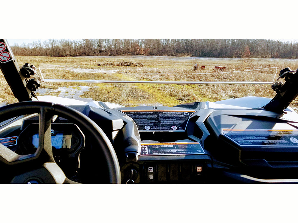 Spike '21+ Can-Am Maverick Trail/Sport & Commander Half Shield - Hard Coated