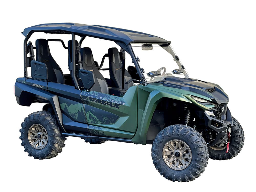 Spike '21+ Yamaha Wolverine/R-SPEC/RMAX TRR Vented Windshield - Hard Coated