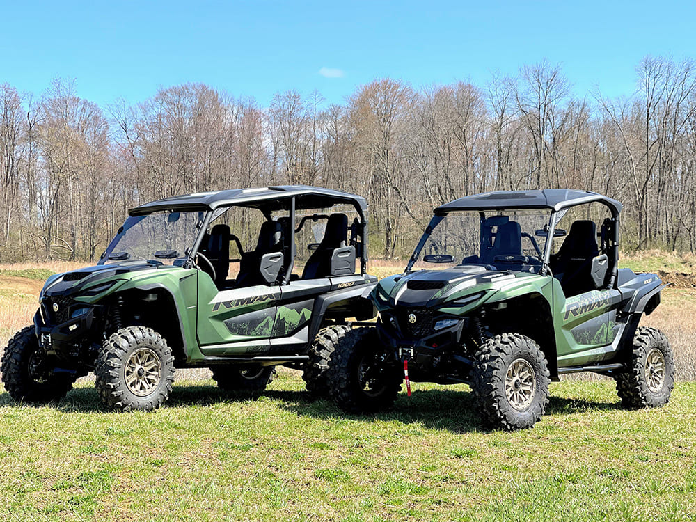 Spike '21+ Yamaha Wolverine/R-SPEC/RMAX TRR Vented Windshield - Hard Coated