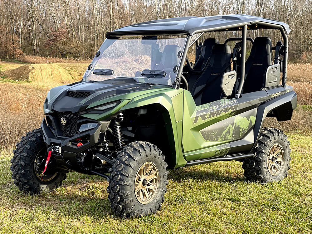 Spike '21+ Yamaha Wolverine/R-SPEC/RMAX TRR Vented Windshield - Hard Coated