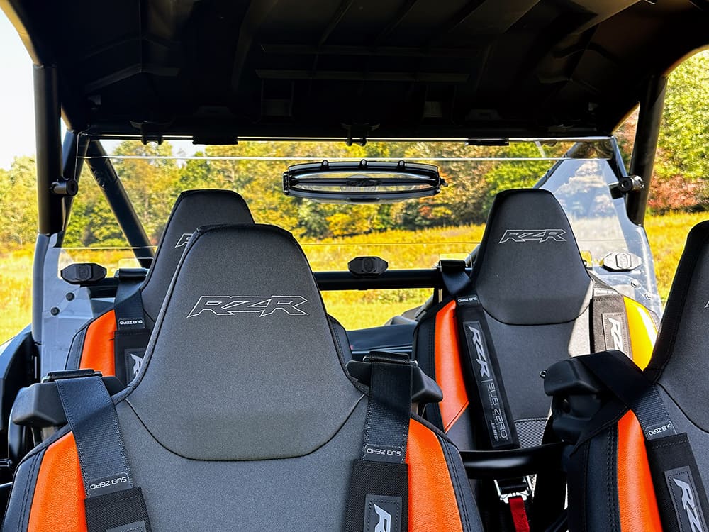 Spike '24 Polaris RZR XP 1000 Rear Tinted & Vented Windshield