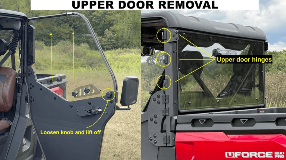 Spike '25+ CFMoto U10 Pro Convertible Full Door Kit