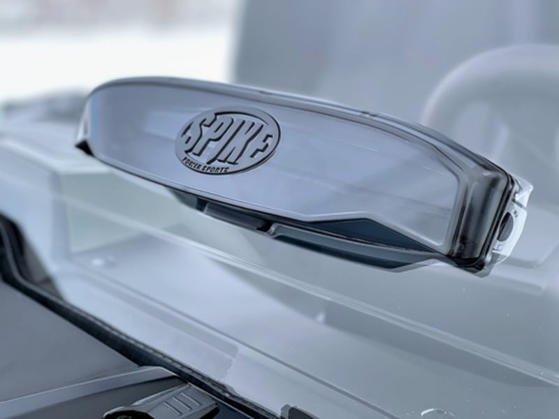 Spike CF Moto Z-Force 950 Sport Dual Vent Front Windshield - Hard Coated