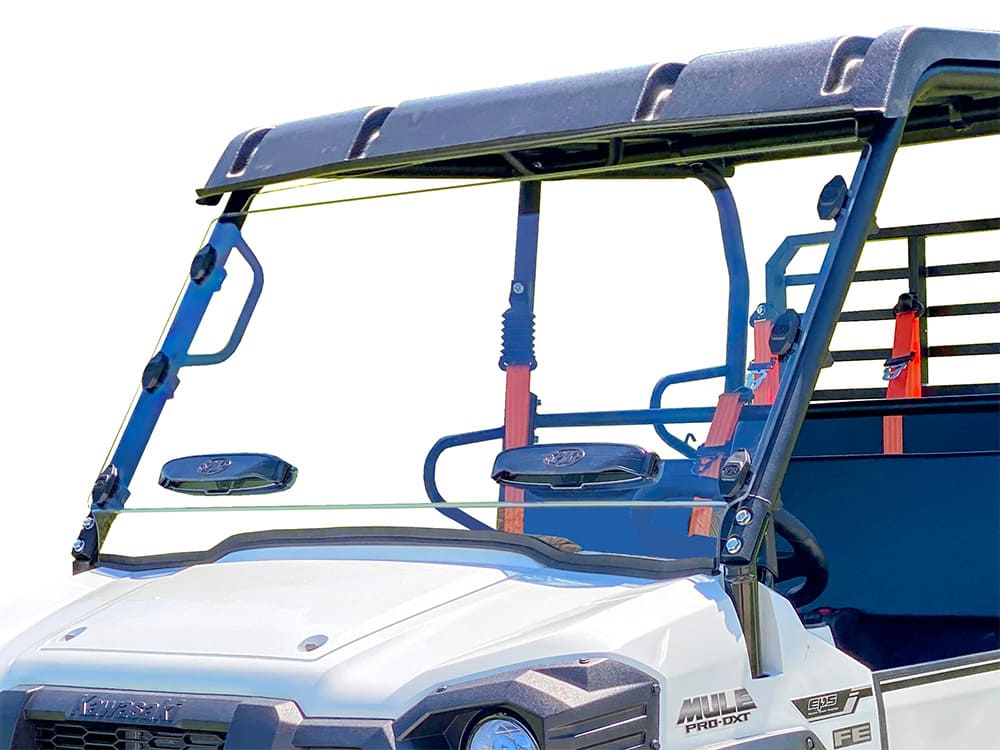 Spike Kawasaki Mule Pro-FXR Full Scratch Resistant Windshield W/Dual Vents
