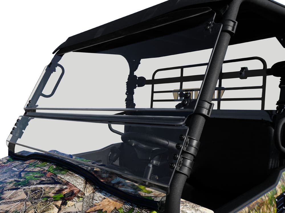 Spike Kawasaki Mule Pro MX Full Tilting Windshield - Hard Coated