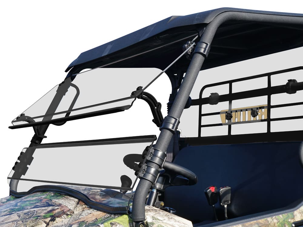 Spike Kawasaki Mule Pro MX Full Tilting Windshield - Hard Coated