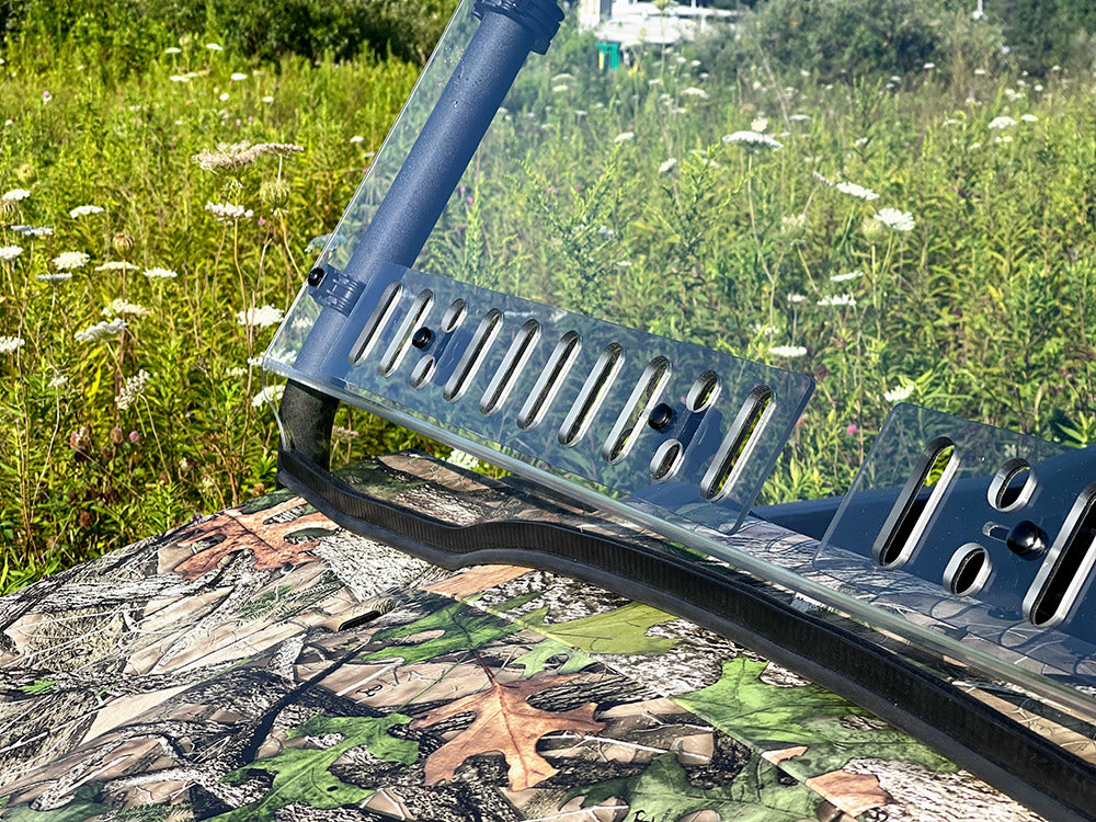 Spike Kawasaki Mule Pro-MX Full Windshield With Dual Vents - Hard Coated