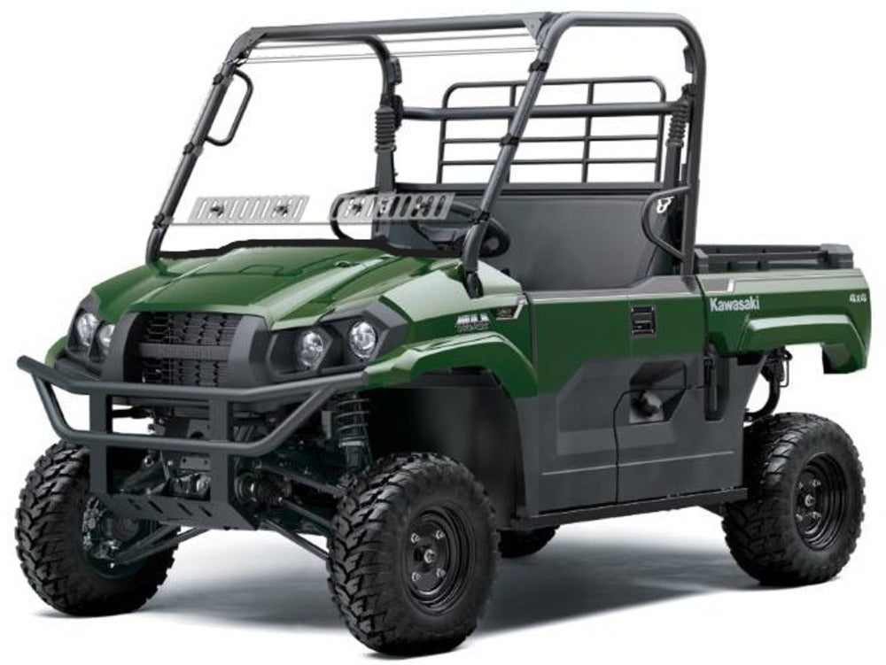 Spike Kawasaki Mule Pro-MX Full Windshield With Dual Vents - Hard Coated