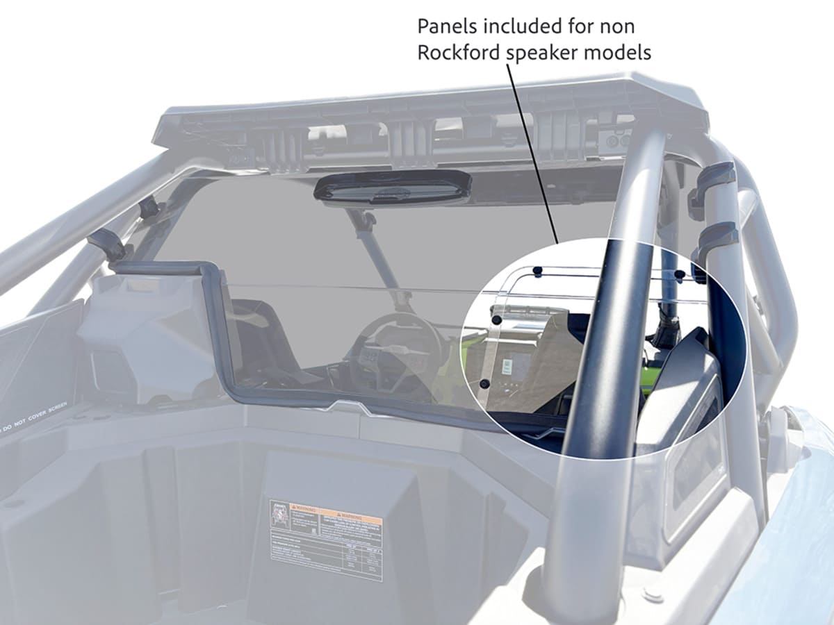 Spike Polaris Pro XP/Pro-S Rear Tinted/Vented GP Windshield