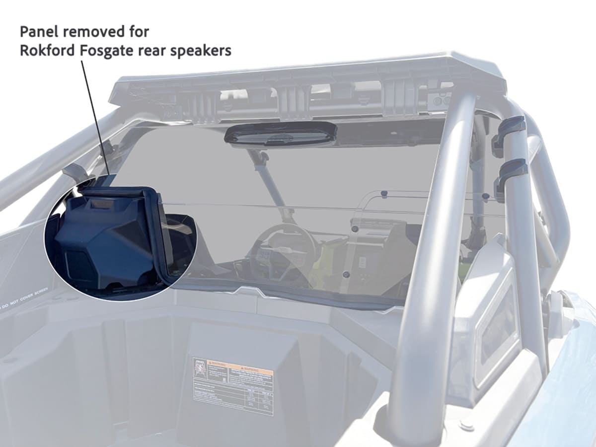 Spike Polaris Pro XP/Pro-S Rear Tinted/Vented GP Windshield