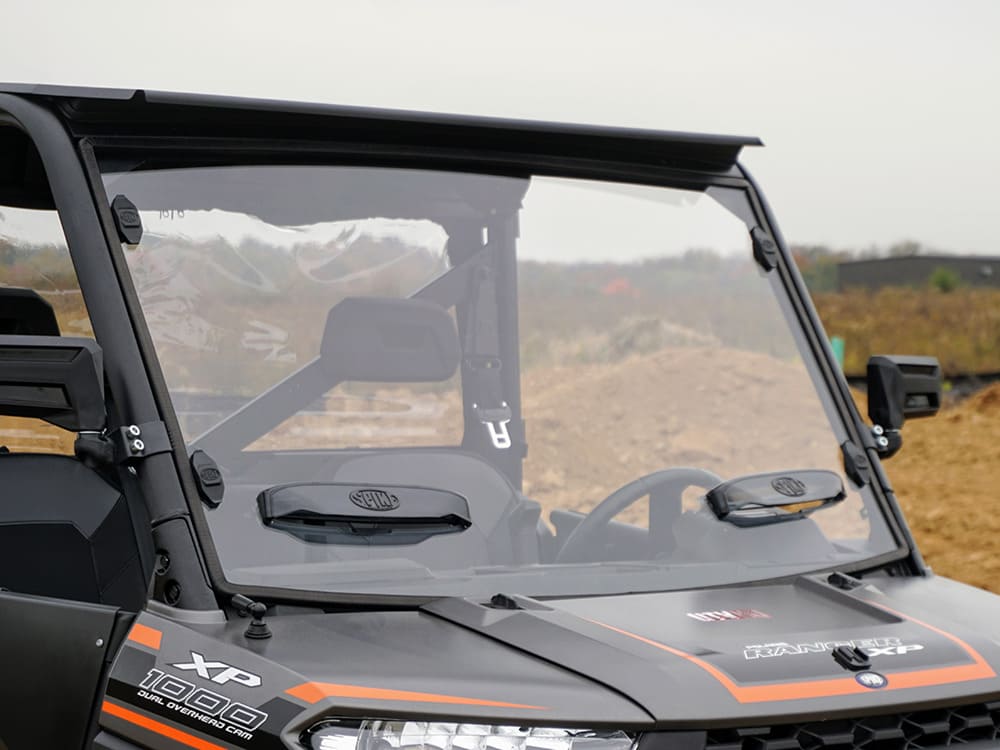 Spike Polaris Ranger Pro-Fit Full Size Venting Windshield with TRR Mounting System