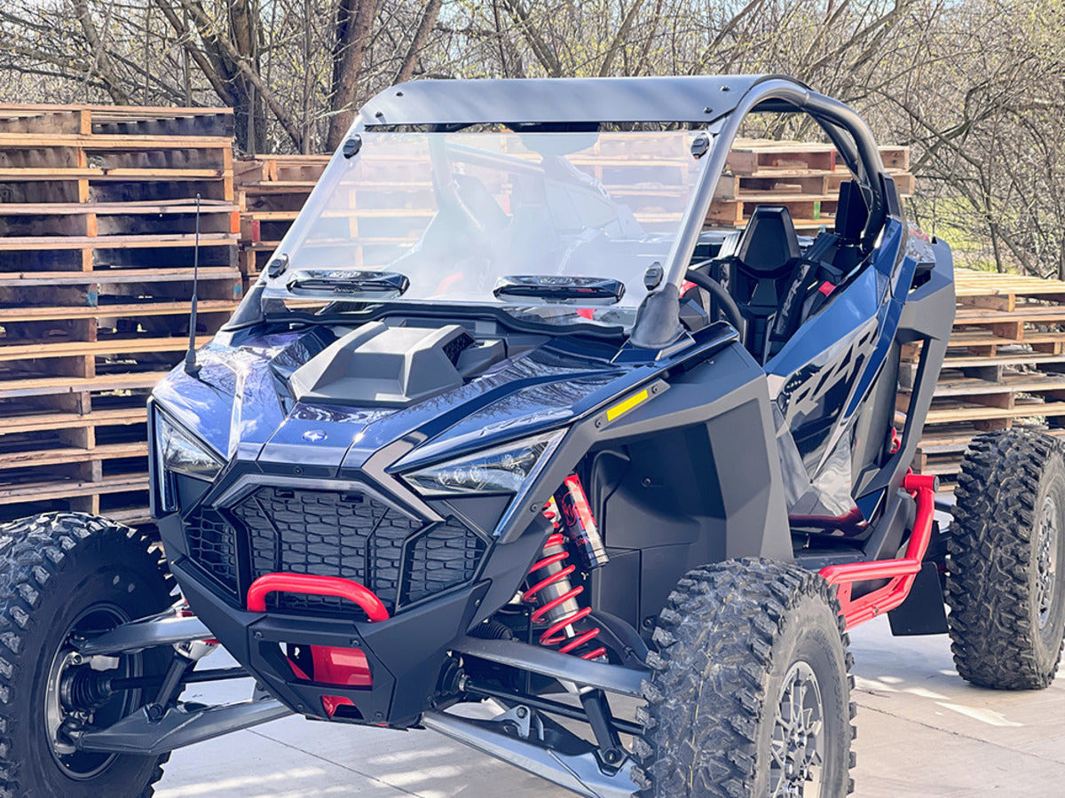 Spike Polaris RZR Pro-R Dual Vented Front Windshield-HC