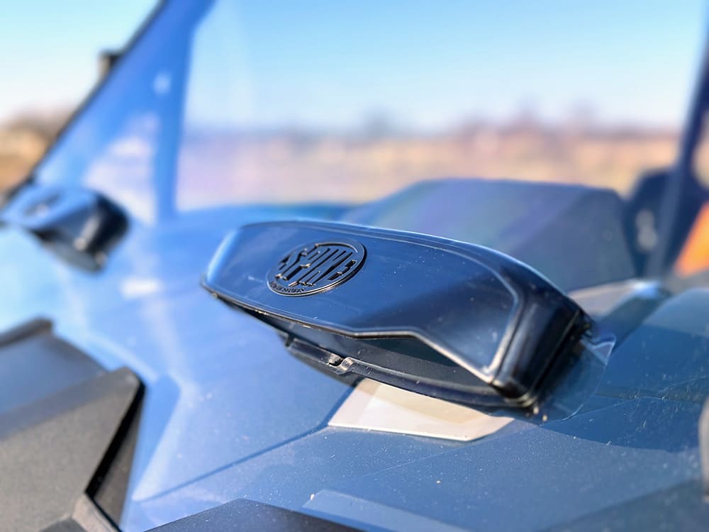 Spike Polaris RZR XP/XP-4 1000 Dual Vent Full Windshield - Hard Coated