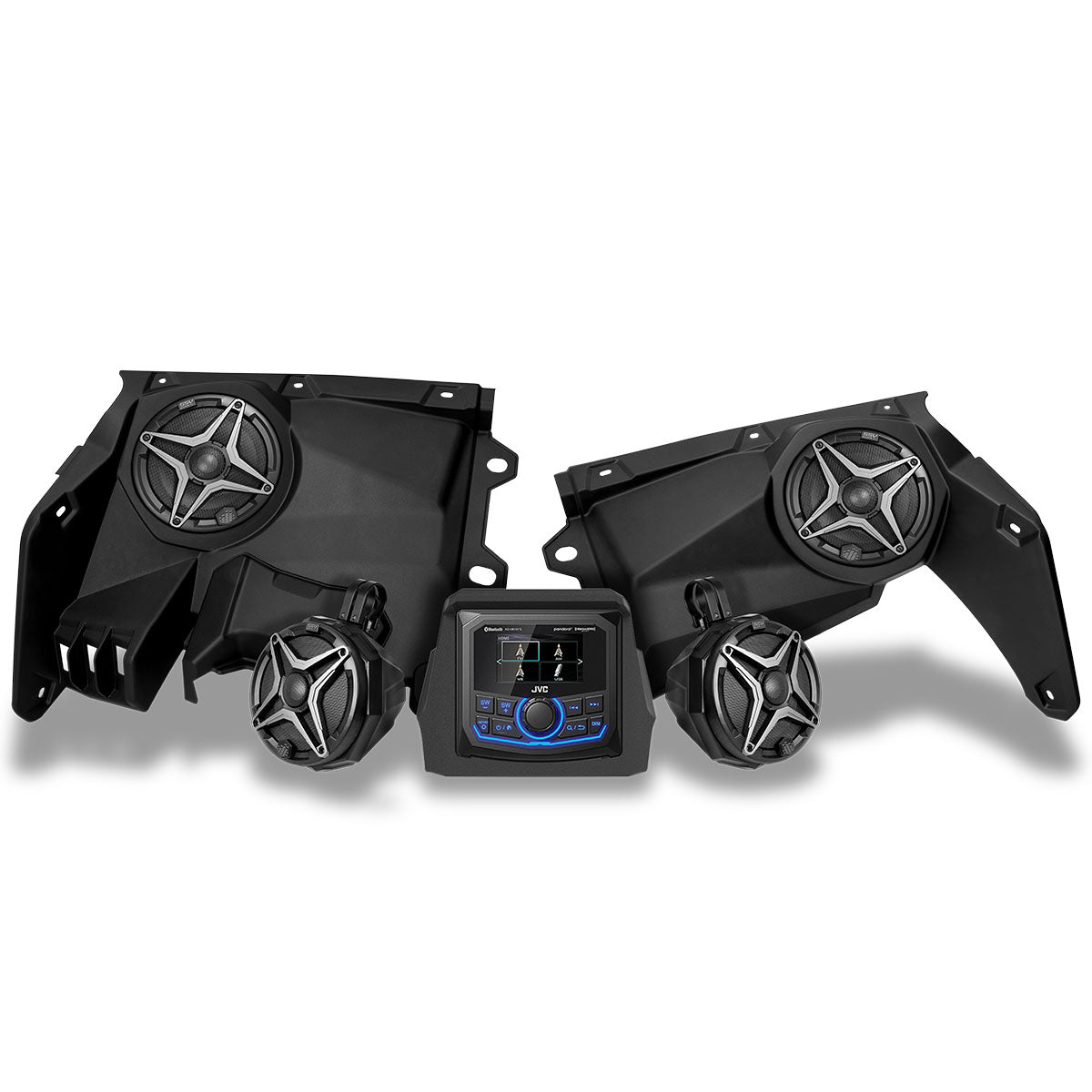 SSV Works '17-'24 Can-Am Maverick X3 Phase-2 A-Spec 4-Speaker System w/JVC