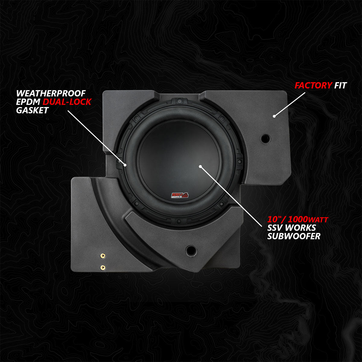 SSV Works '17-'24 Can-Am® X3, Phase-4 A-Spec 5-Speaker 800watt System w/JVC